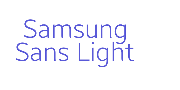 Samsung Sans Light Font