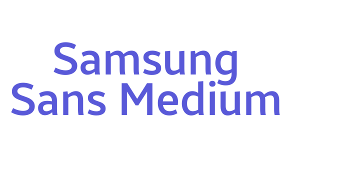 Samsung Sans Medium Font Download