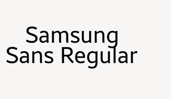 Samsung Sans Regular Font