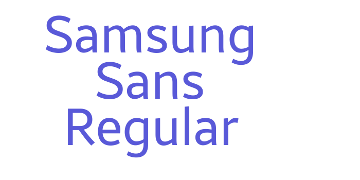 Samsung Sans Regular Font