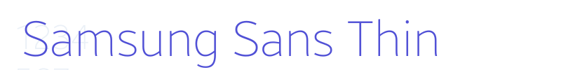 Samsung Sans Thin-font