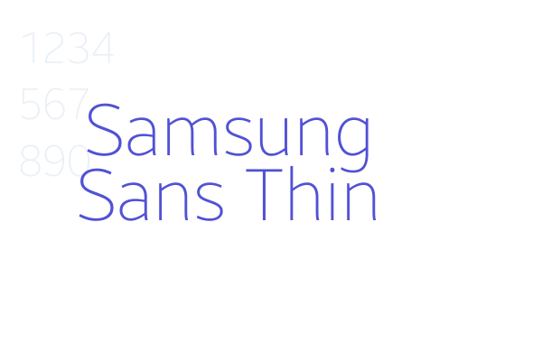 Samsung Sans Thin