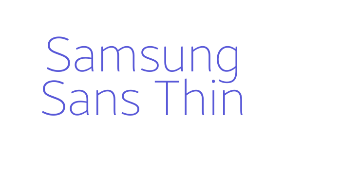 Samsung Sans Thin Font