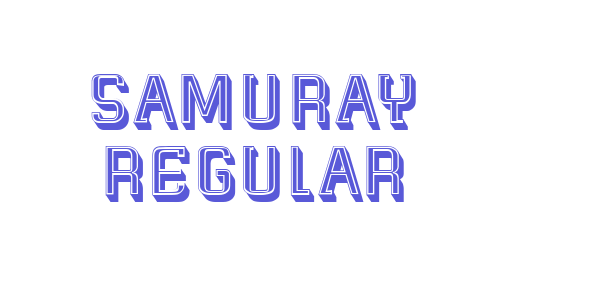 Samuray Regular font free