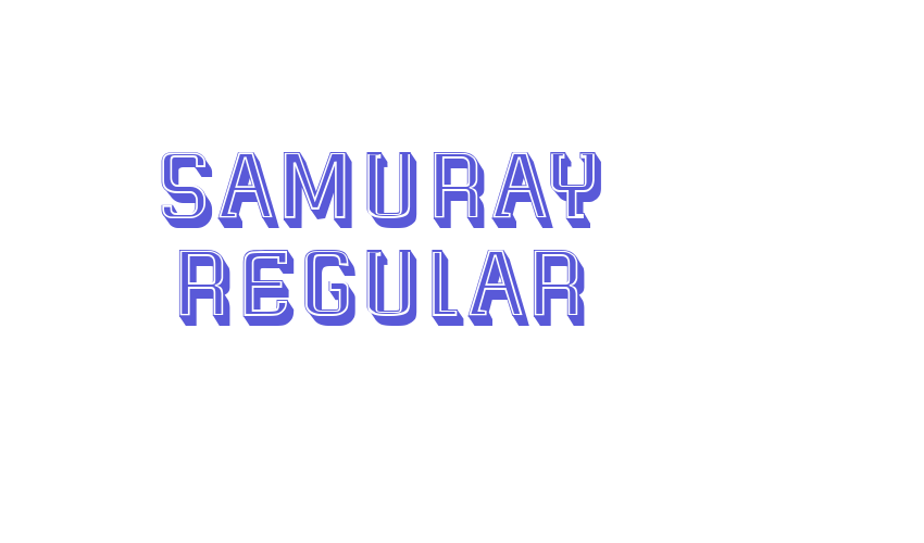 Samuray Regular Font