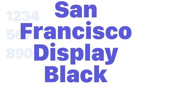 San Francisco Display Black font free