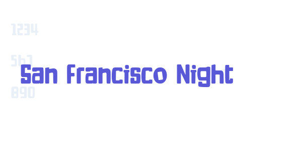 San Francisco Night font free