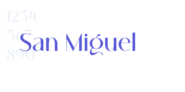 San Miguel font free