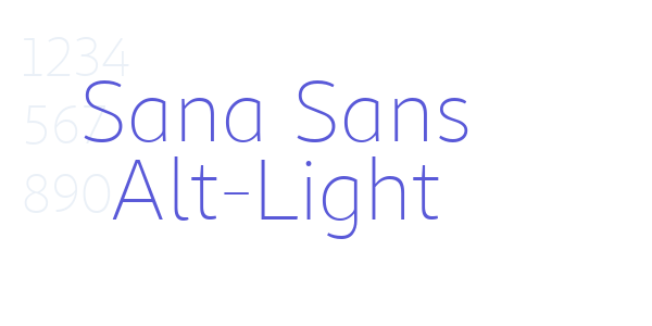 Sana Sans Alt-Light font free