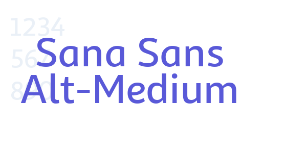 Sana Sans Alt-Medium font free