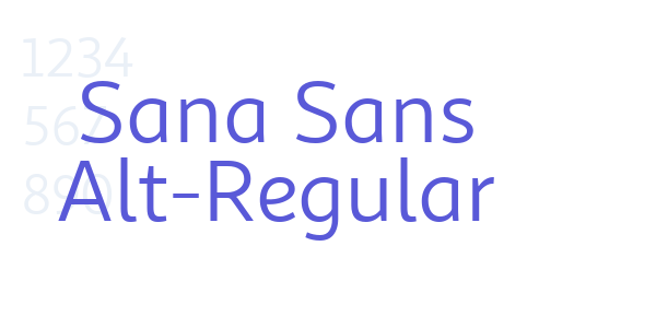 Sana Sans Alt-Regular font free