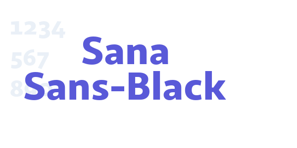 Sana Sans-Black font