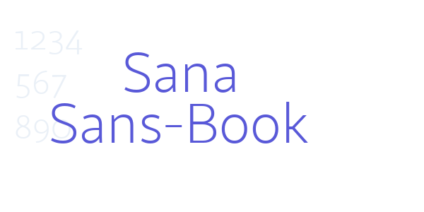 Sana Sans-Book font free