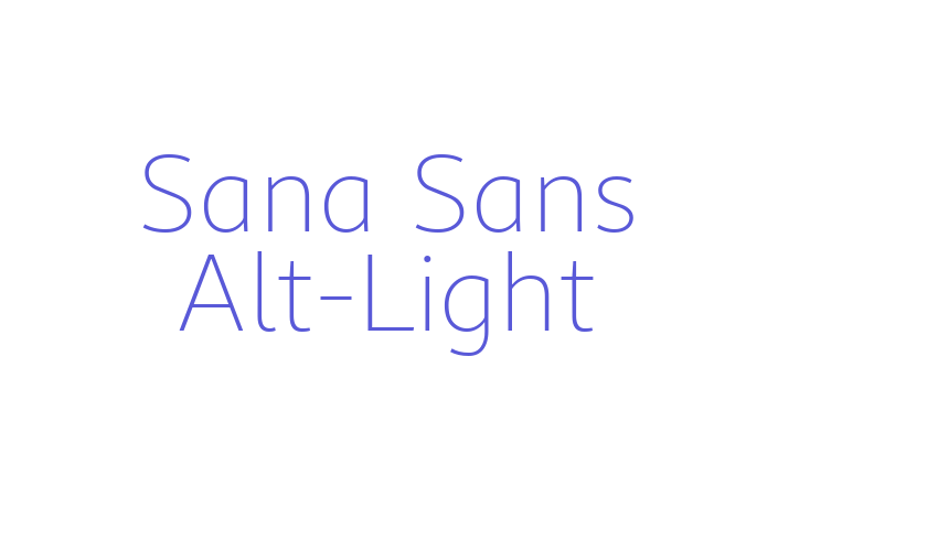 Sana Sans Alt-Light Font Download