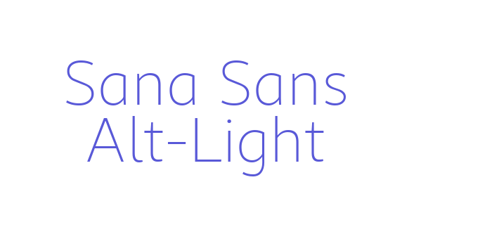 Sana Sans Alt-Light Font Download