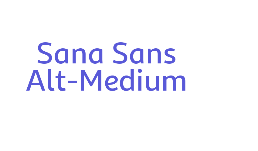 Sana Sans Alt-Medium Font Download