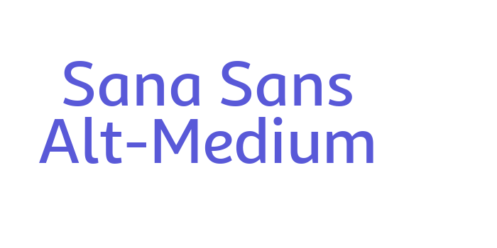 Sana Sans Alt-Medium Font Download