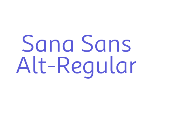 Sana Sans Alt-Regular Font