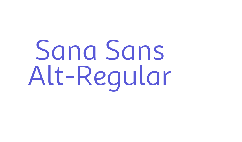 Sana Sans Alt-Regular Font Download