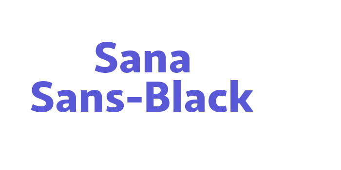 Sana Sans-Black Font Download