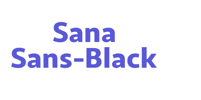 Sana Sans-Black Font