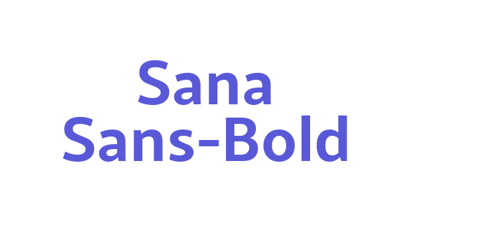 Sana Sans-Bold Font Download