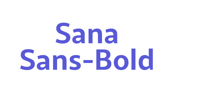 Sana Sans-Bold Font