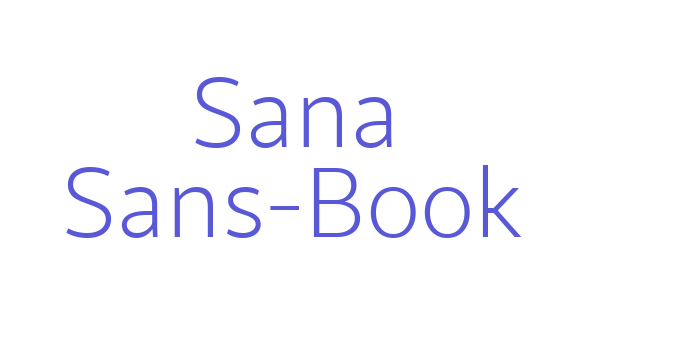 Sana Sans-Book Font