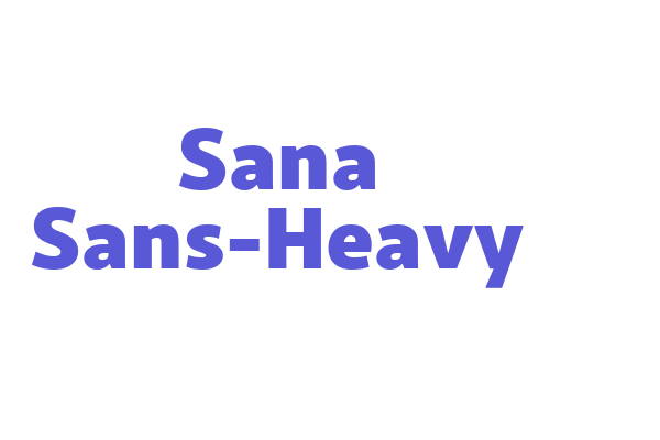 Sana Sans-Heavy Font