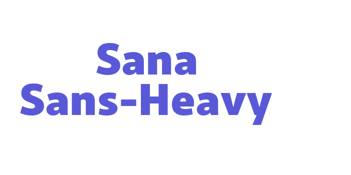 Download Sana Sans-Heavy Font