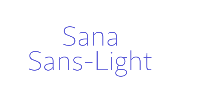 Download Sana Sans-Light Font