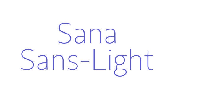 Sana Sans-Light Font