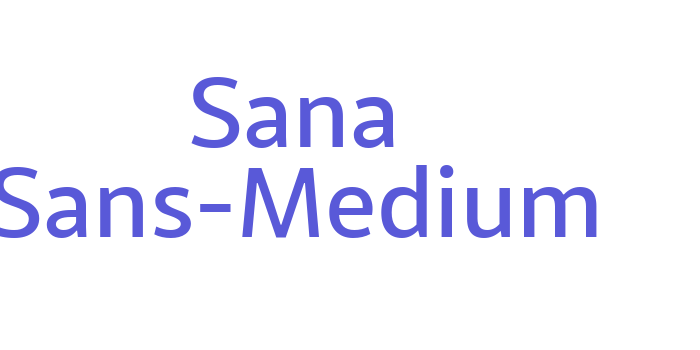 Sana Sans-Medium Font