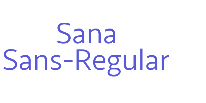 Sana Sans-Regular Font