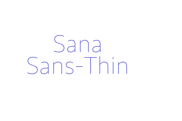 Sana Sans-Thin Font