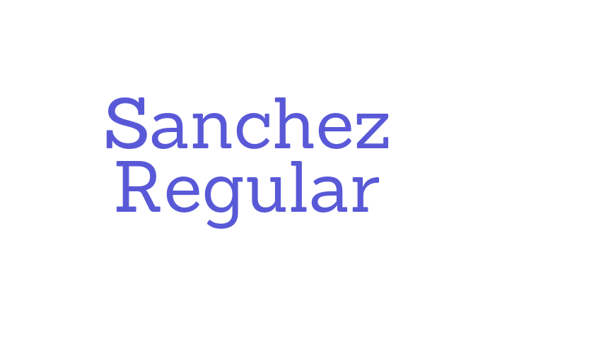 Sanchez Regular Font Download