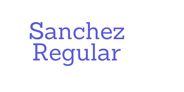 Sanchez Regular Font Download