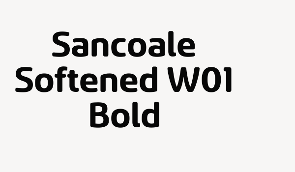 Sancoale Softened W01 Bold Font