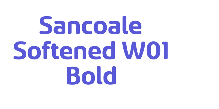 Sancoale Softened W01 Bold Font Download