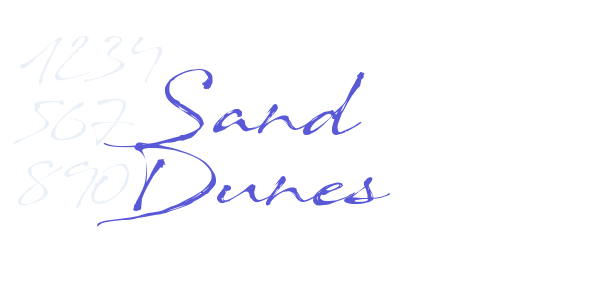 Sand Dunes font free