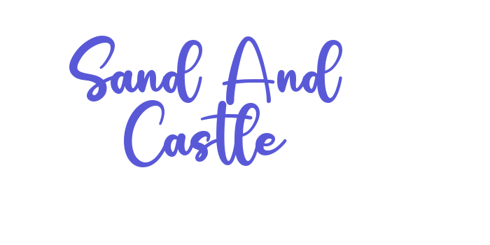 Sand And Castle Font