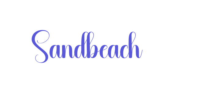 Sandbeach Font Download