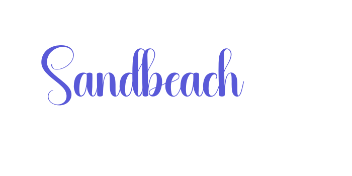 Sandbeach Font