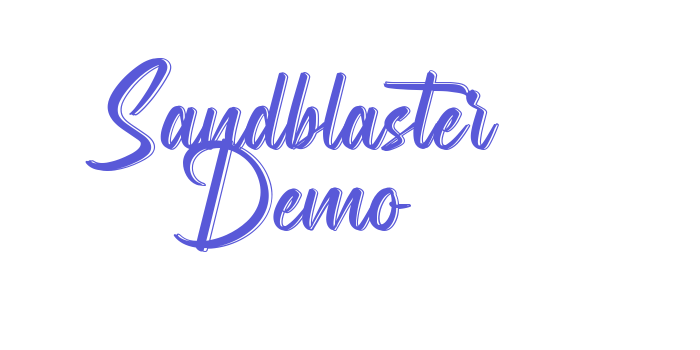 Sandblaster Demo Font Download