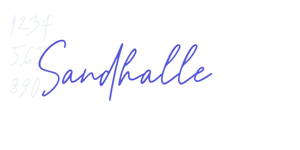 Sandhalle font