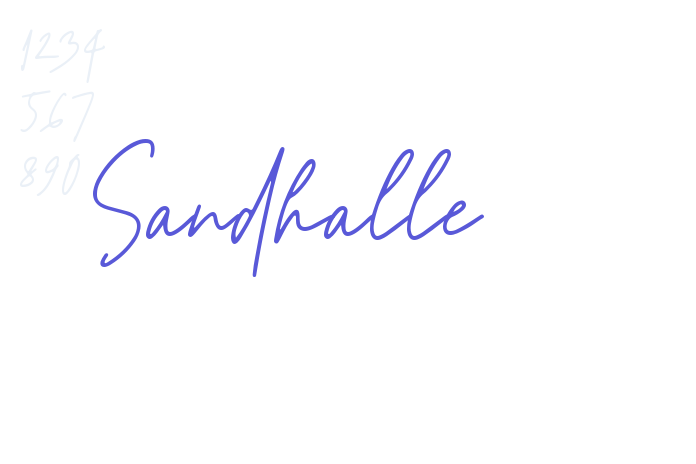 Sandhalle font