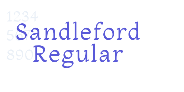 Sandleford Regular font free