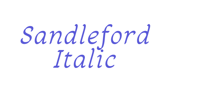 Sandleford Italic Font Download