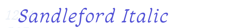 Sandleford Italic-font