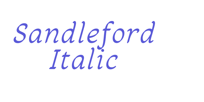 Sandleford Italic Font